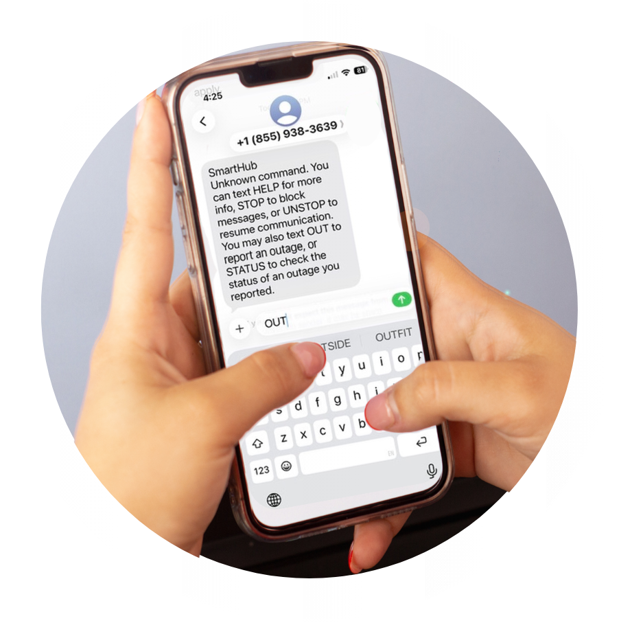 Text "OUT"